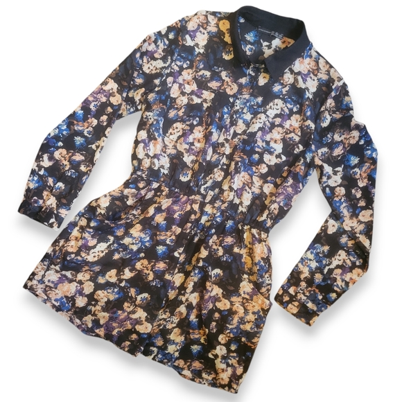 Atmosphere Pants - ATMOSPHERE - All Over Plus Size Floral Print One Piece Short Romper Jumper